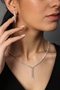 Heliophilia Silver Conjunto de Collar y Pendientes Plateado CSET9517